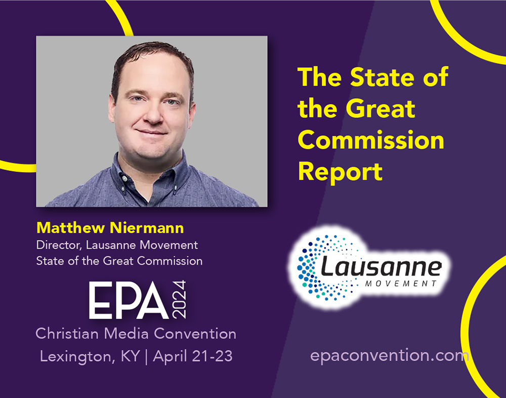 EPA (@epatweeter) on Twitter photo The Lausanne Movement will be releasing “The State of the Great Commission Report: The Current State and Future Trajectory of Global Mission” at the EPA convention. The convention features 42 speakers and 32 sessions. Learn more at epaconvention.com.
<a href="/lcwe/">Lausanne Movement</a> The Lausanne Movement will be releasing “The State of the Great Commission Report: The Current State and Future Trajectory of Global Mission” at the EPA convention. The convention features 42 speakers and 32 sessions. Learn more at epaconvention.com.
<a href="/lcwe/">Lausanne Movement</a>