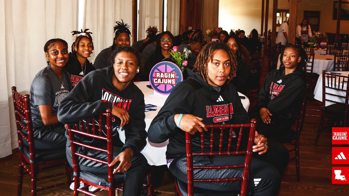 RaginCajunsWBB's tweet photo. 𝐖𝐎𝐌𝐄𝐍 𝐈𝐍 𝐒𝐏𝐎𝐑𝐓𝐒 𝐃𝐀𝐘

Celebrating Women in Sports with the @SunBelt! 

#GeauxCajuns https://t.co/DJPwXTwaFs