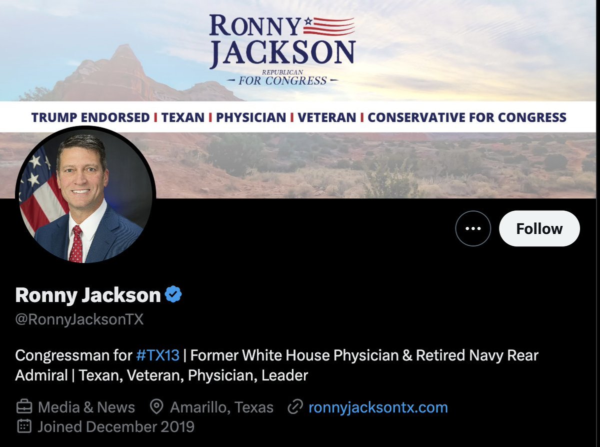 .@RonnyJacksonTX you are not a 'Retired Navy Read Admiral!' You are a Captain after being demoted for multiple failings as a flag officer. You have been lying about everything. What a worthless joke you are. Resign!