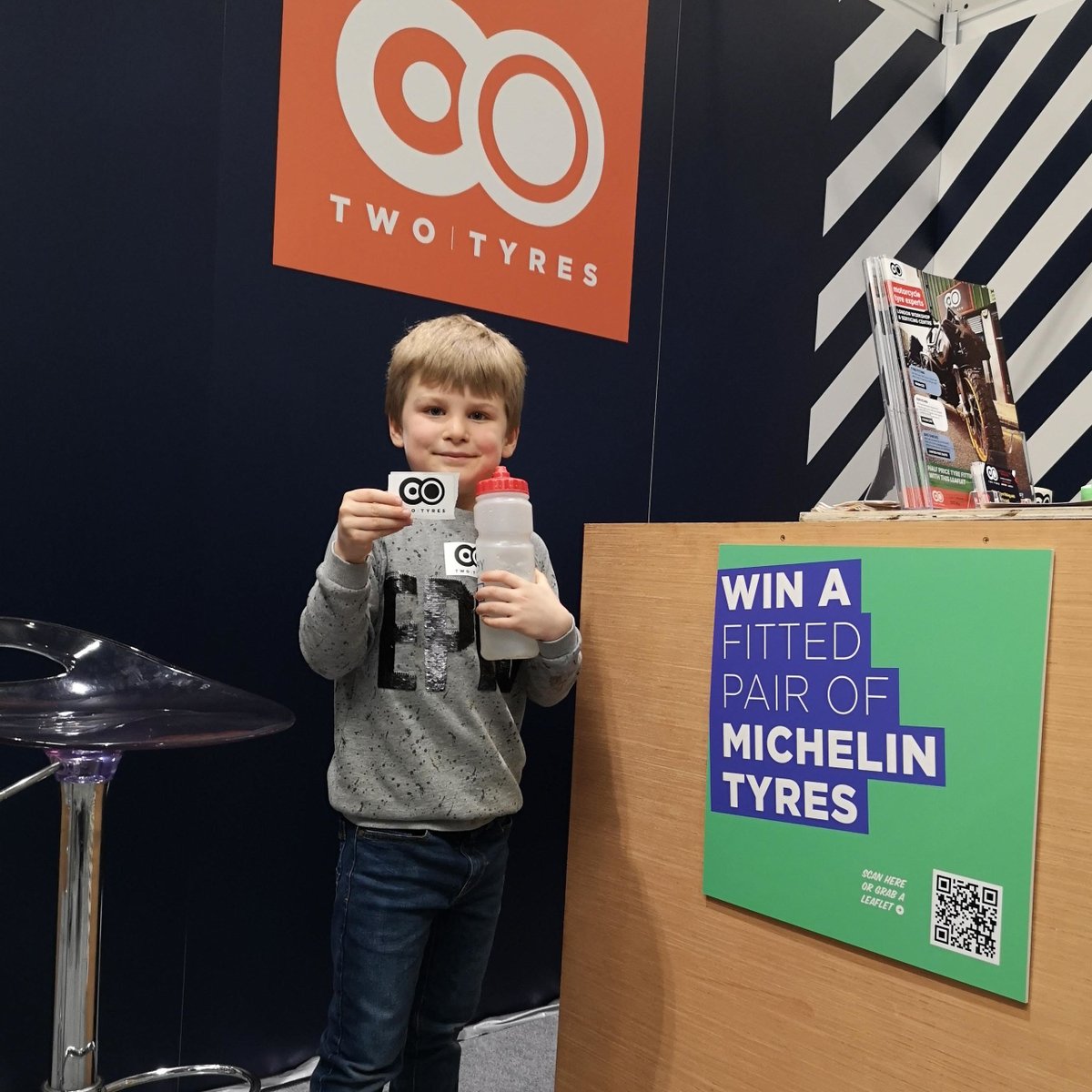 Thanks to everyone who entered our <a href="/MCNnews/">Motor Cycle News</a> show competition to win a fitted pair of Michelins and other prizes. My lad was excited to pick the winners out of a hat tonight. Congrats to Francis, Ben and Neville; our winners.