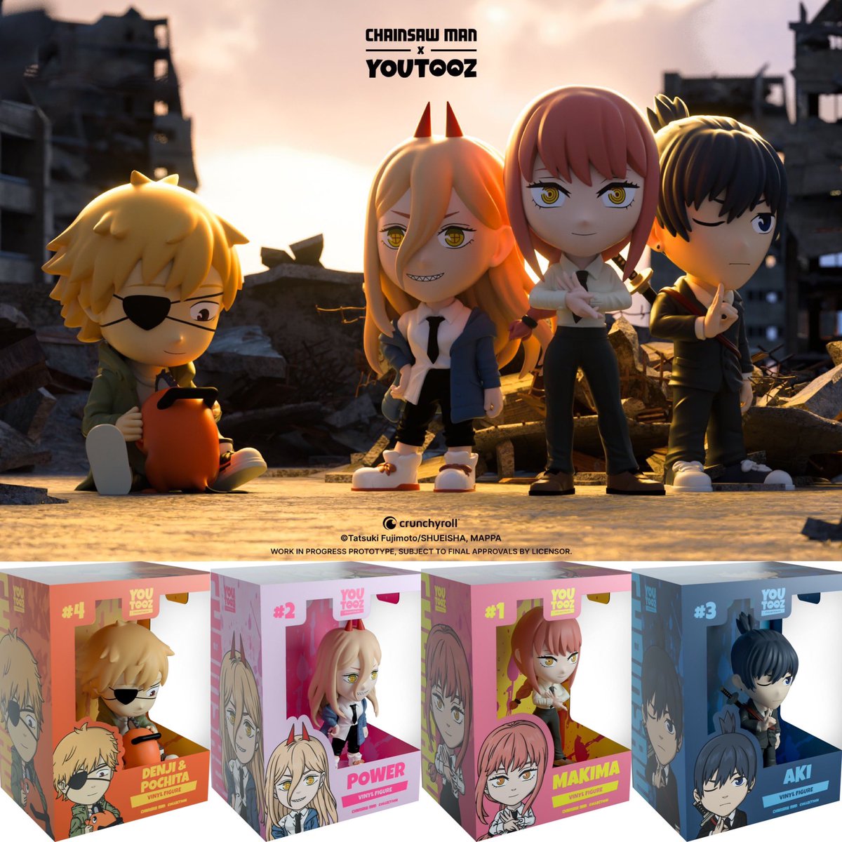 First look at Chainsaw Man Youtooz figures! Preorders launch on 3