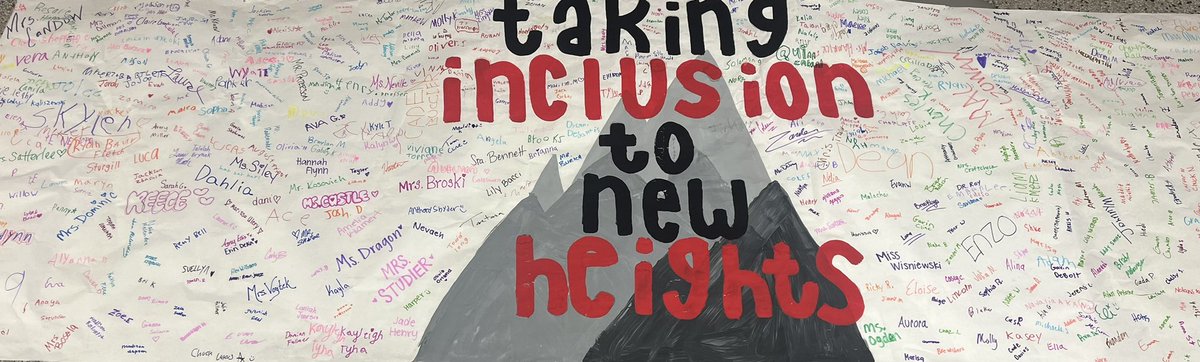 All the students & staff that make up the place we call home. ❤️ THIS is how we Reach New Heights. @CUYHTS @CHS_Super77 @PledgetoInclude #TakingInclusiontoNewHeights