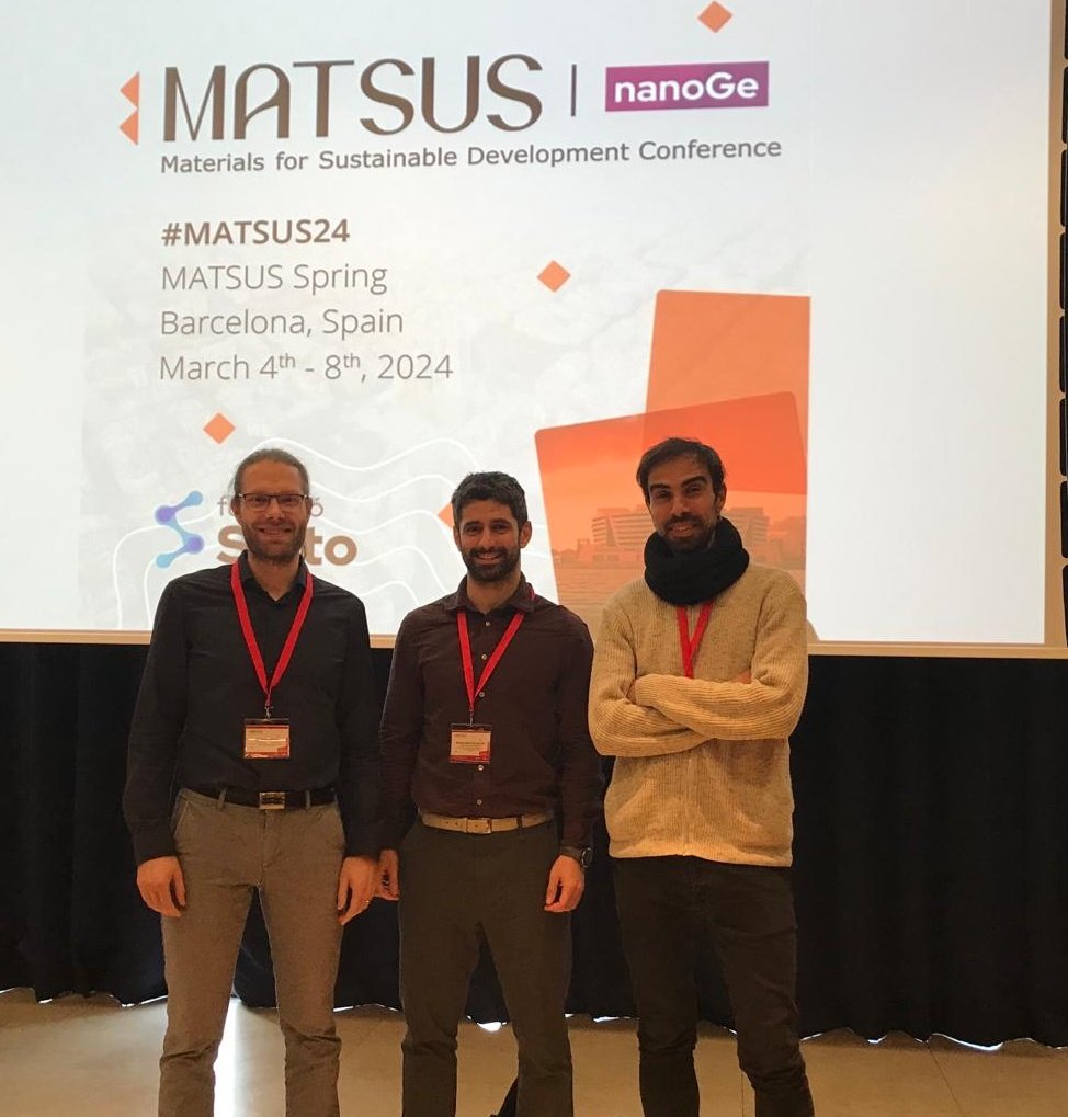 Grateful to all speakers & attendees for your insights and contributions towards scaling up organic photovoltaics at #MAPUP symposium at the #MATSUS24! @nanoGe_Conf Huge thanks to co-organizers Ignasi Burgués (@Eurecat_news), Andreas Distler (@iMEET_PV)! 🌞#OPV