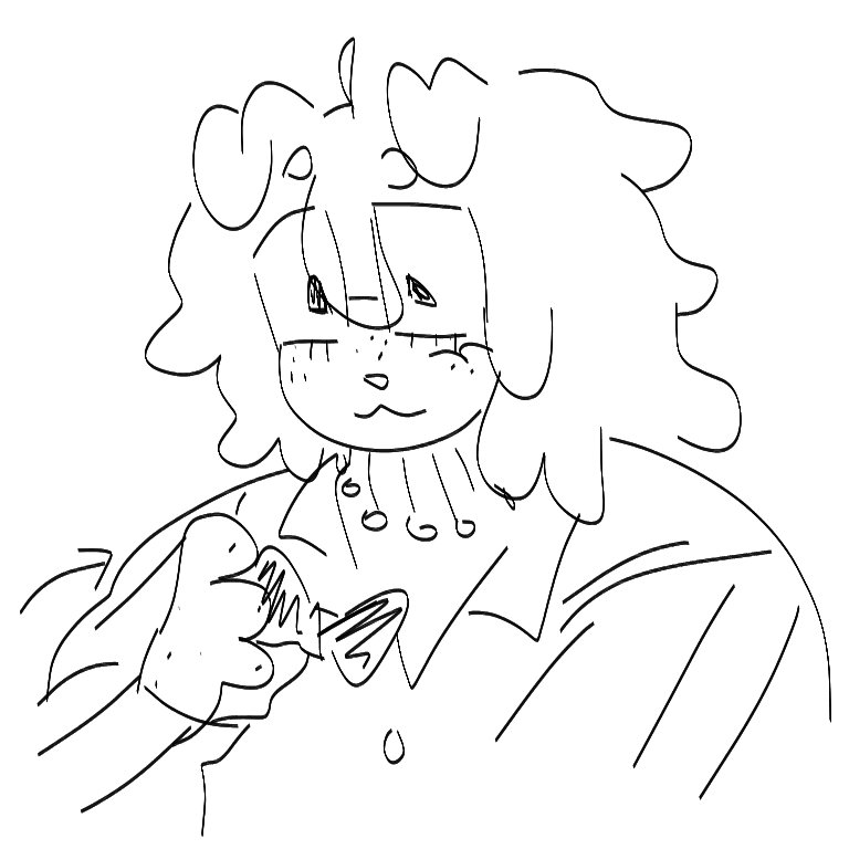 R0SSC0MPUTE's tweet photo. just a fun fact about my split design, she has a secret bow on her pocket so whenever she has to work she takes it out #Regretevator https://t.co/BkQQ8udAGb