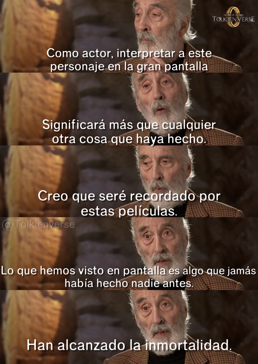 Esta es una de las razones por las que El Señor de los Anillos es tan especial. ❤️