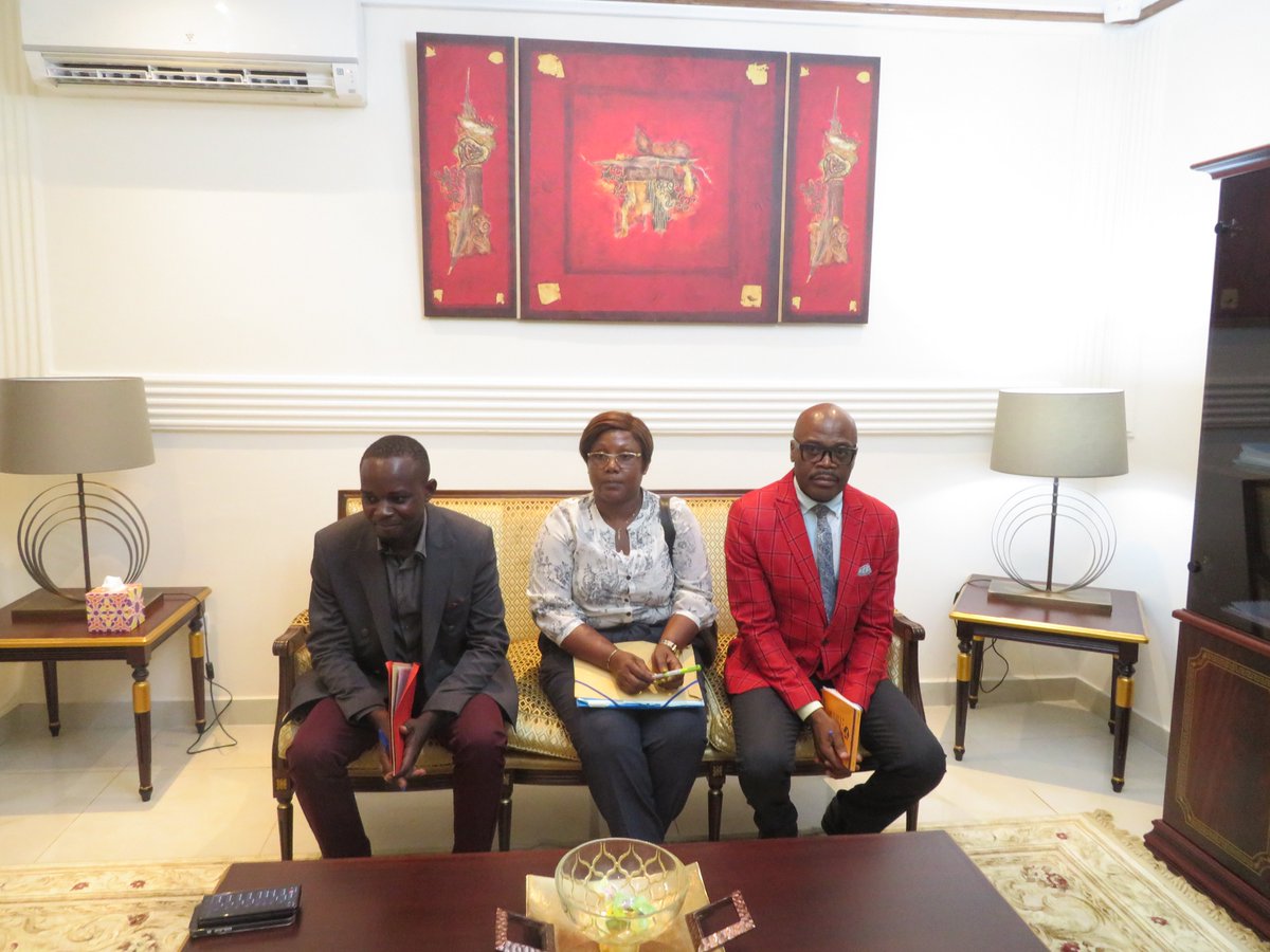 Naufrage Esther Miracle/An 1:Le Collectif des familles chez le Ministre de la Justice.Le Ministre de la Justice, Paul-Marie GONDJOUT,a reçu le jeudi 07 mars 2024 les membres du Collectif des familles des disparus dans le naufrage du navire Esther Miracle le 09-03 -2023