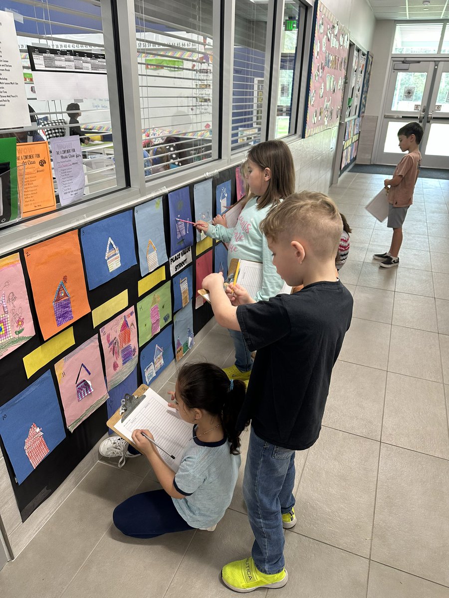 Place Value Street in the first grade hallway! Fun &amp; engaging way to get students building numbers &amp; showing the numbers in different ways (expanded form, standard form, etc.).
<a href="/WISDLagway/">Lagway Elementary</a>