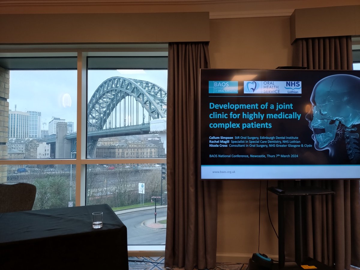 SimpsonCallum_'s tweet image. Had a wonderful day at the @BAOS_UK conference in Newcastle. Hopefully the audience at my presentation were not too distracted by the epic Tyne bridge in the background!