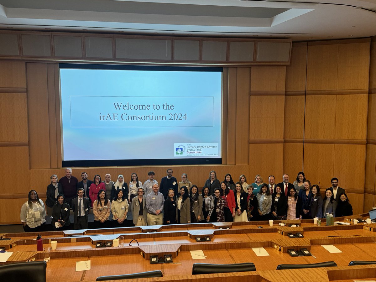 It’s a wrap for #irAE24 Tx to the @ClevelandClinic team @FunchainMD for hosting us and my co organizers @kreynoldsMD @lexmeara @EladSharonMD @mimiwang for being the best partners in this passion project. Looking forward to hosting the next #irAE25 thinktank at @DukeCancerNETWK