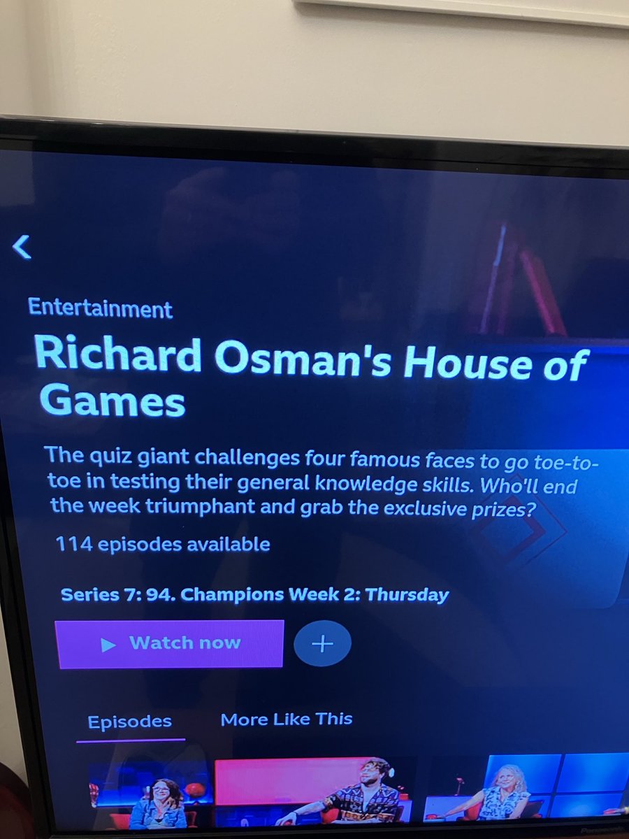 ⁦@richardosman⁩ The iPlayer is getting a bit personal.