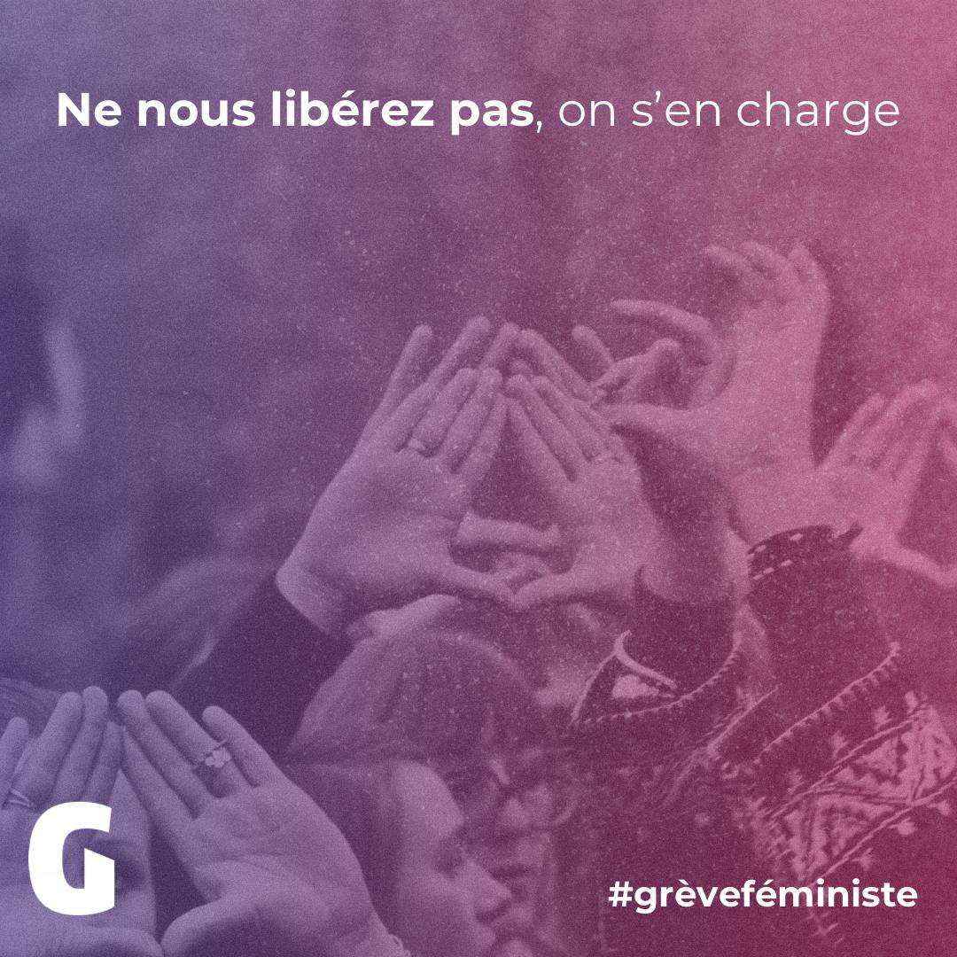 #8mars 🟣 Soyons une foule dense demain pour défendre les droits des femmes et lutter pour celles qui subissent les violences, la guerre, les inégalités et les discriminations. L’égalité est un combat. Menons-le ensemble. Grève féministe vendredi 8 mars