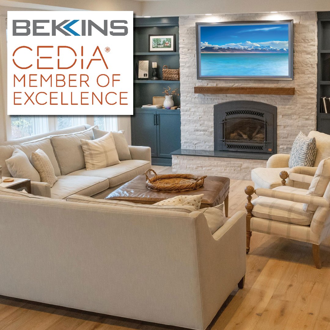Tell your friends you can experience world class excellence right here in West Michigan. Bekins is proud to be the only company in the U.S. certified as a “Member of Excellence” by the Custom Electronics Design and Installation Association (CEDIA). bekins.us/smart-home-sol…