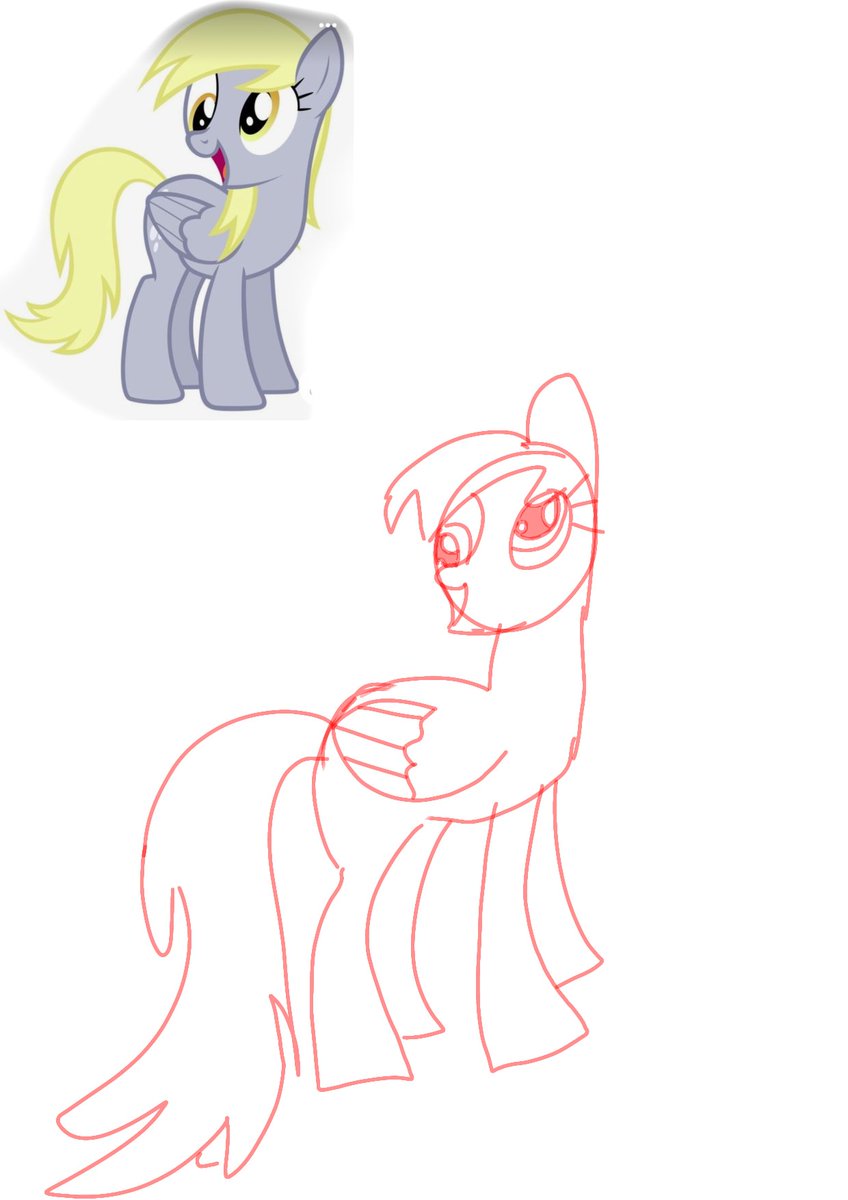 Tried drawing derpy on ibis paint for the first time advice welcome #mlp #artist