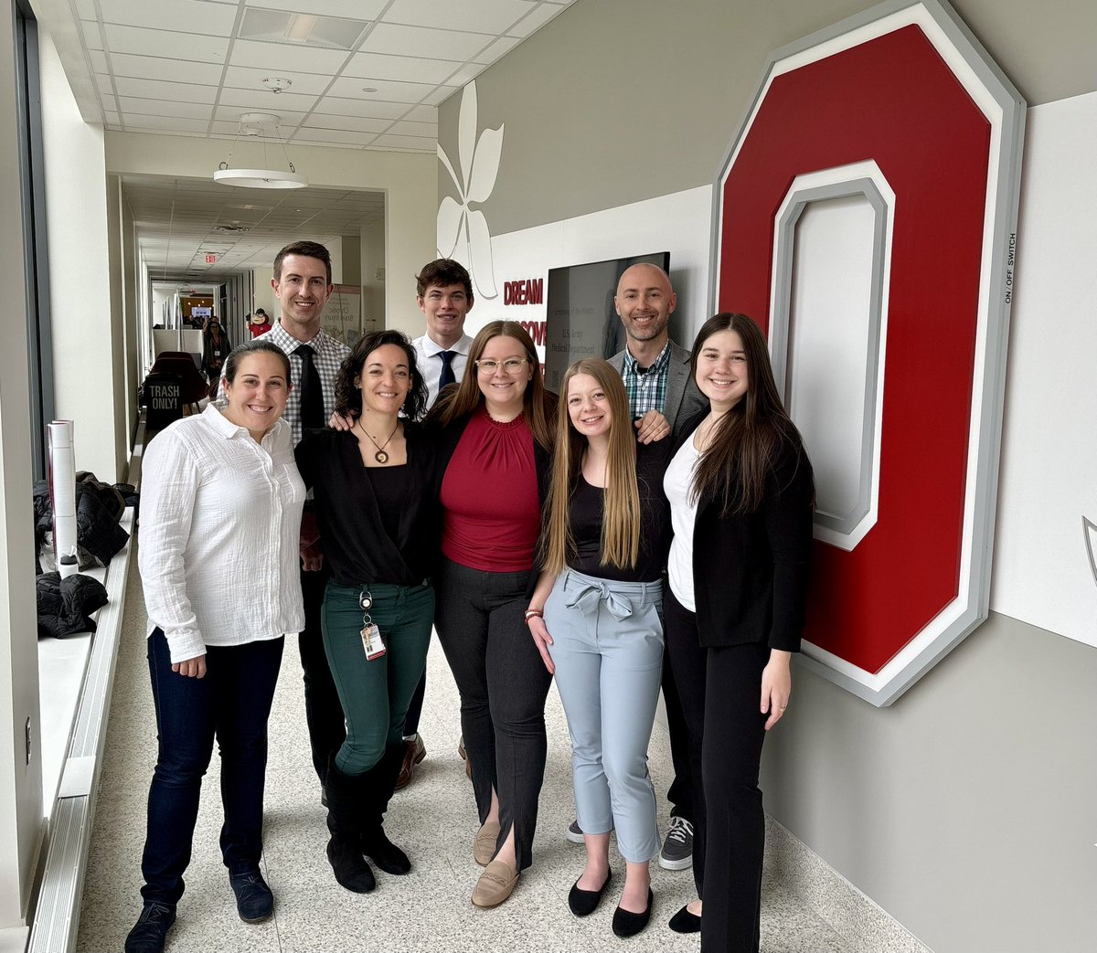 #STAIRSLab kicking it off <a href="/OhioStateCBI/">Ohio State Chronic Brain Injury Program</a> Research Day! <a href="/GregEdwardsPT/">Gregory Edwards</a> <a href="/EnoraLeFlao/">Enora Le Flao</a> <a href="/dr_smith_dpt/">Dr. Carly R. Smith, PT, DPT</a> <a href="/carlymcpherson_/">Carly McPherson</a> <a href="/samdeangelo32/">Sam DeAngelo</a> <a href="/osuhrs/">OSU School of Health and Rehabilitation Sciences</a>