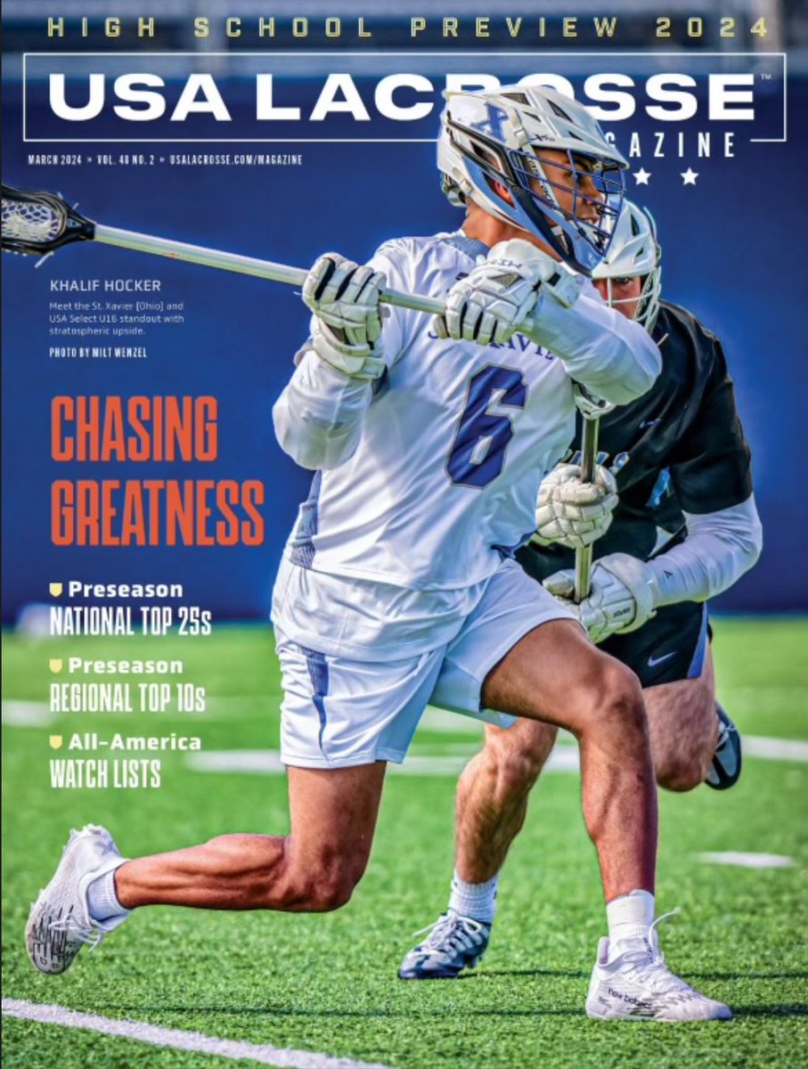 So this is really cool, congrats to our guy Khalif Hocker for being on the cover of USA Lacrosse Magazine!

usalacrosse.com/magazine/high-…

#GoBombers | #AMDG