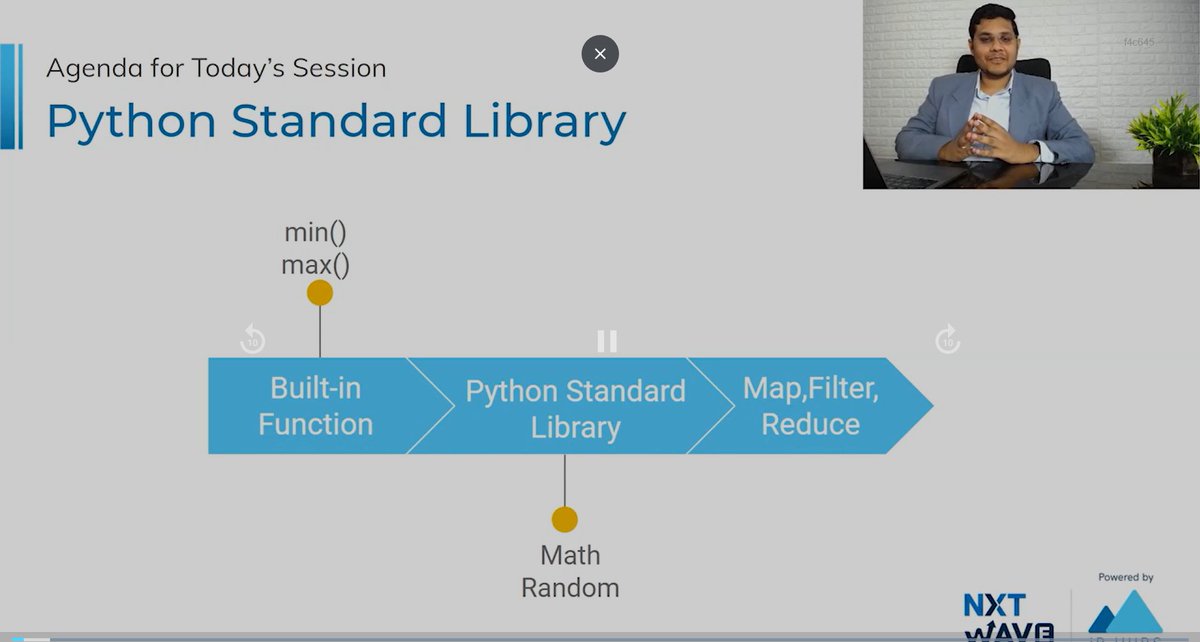 mohan_tigala's tweet image. Hello Connections :-)
Today was day #45 of #75daysoflearningandcodingchallenge.
In today class i have learned new topic about the #Python_Standard_Library
#Built_in_Functions :- #Min() #Max()
#Python_Standard_Library :- #Math--#Factorial
#Random--#Randint #choice #Map #Filter