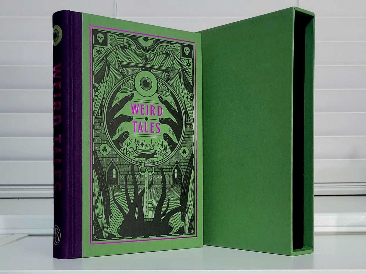 sfsignal's tweet photo. Incoming awesomeness from @FolioSociety!
𝗪𝗘𝗜𝗥𝗗 𝗧𝗔𝗟𝗘𝗦 / selected and introduced by Michael Dirda / Illustrated by Harry Campbell
#IncomingBooks https://t.co/6T2TevfTti