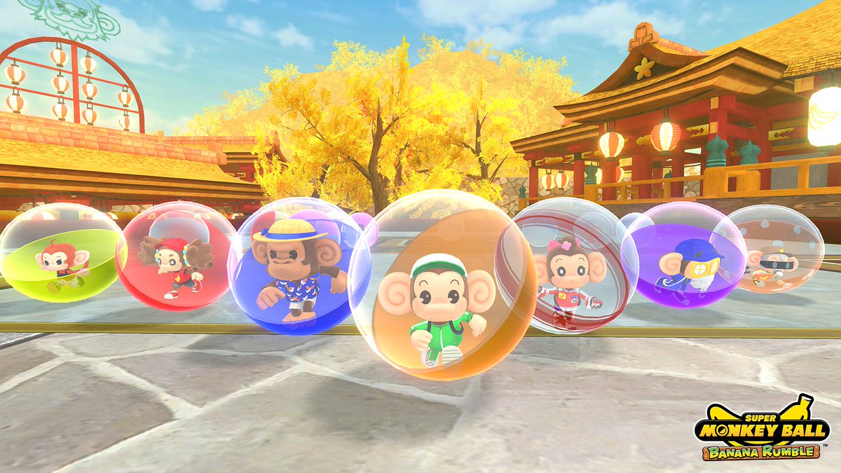 SuperMonkeyBall's tweet photo. One will protect you. The other six will try to eat your banana. Choose wisely. https://t.co/OJEKIoBrRQ
