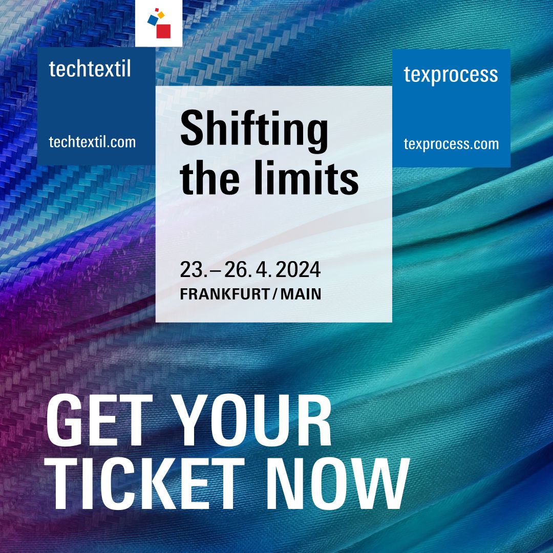 Save your ticket now and be part of the textile revolution! 🌍 Get ready to dive into the future of textiles and technologies at Techtextil + Texprocess – where innovation meets progress. Benefit from the unique synergies and visit both trade fairs with one ticket.