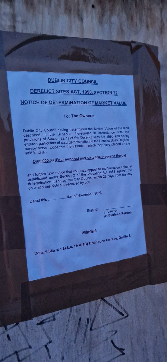 I have been contacting DCC about this property for over 3 years along with around 30 other properties in D8 & D12. Unfortunately persistence is the only way! This property is derelict 20+ years and vacant 30+ years! 
Track, Report and Persist! 
#vacantireland #derelictireland