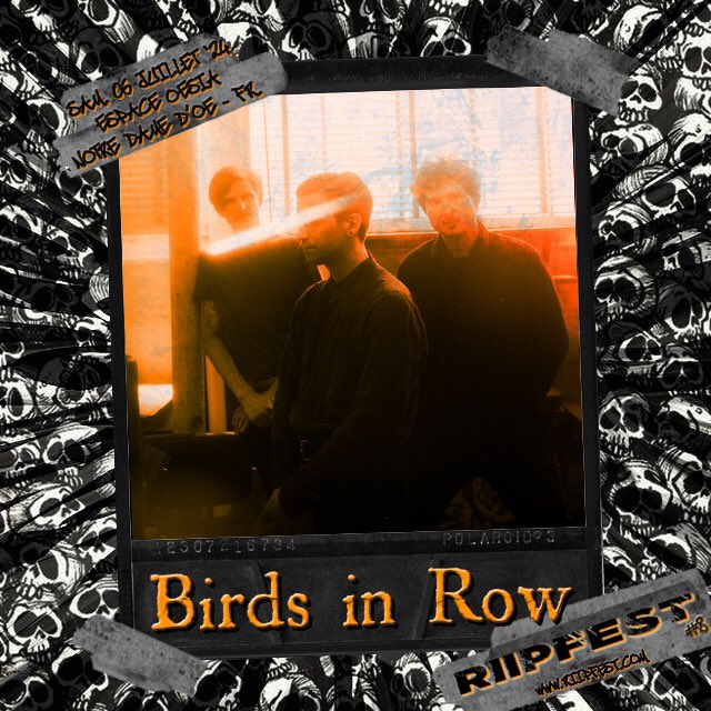 ⭐️⭐️ @wearebirdsinrow ⭐️⭐️
Punk Hardcore / 🇫🇷 
📌 @riipfest VIII
📣🔜 Oésia 🇫🇷 // sam. 06 Juillet 2024
☑️ tinyurl.com/RIIPfestviii

#birdsinrow #riipfest2024
#punkhardcore #musicfestival #toursmaville