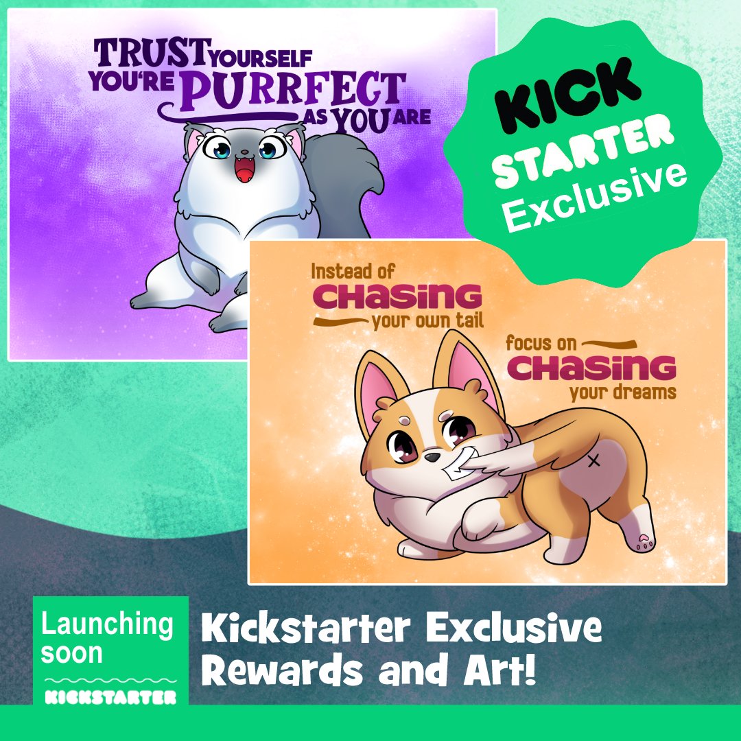 AgnesGarbowska's tweet photo. 🚨 One week away and exclusive reward alert! 🚨

Only available for my Kickstarter backers a series of super adorable motivational postcards. 

Make sure to SIGN UP so you don't miss out!⬇️
https://t.co/PEUc53lSD1

#ExclusiveReward @Kickstarter @KickstaterReads https://t.co/KSuDqSLszF