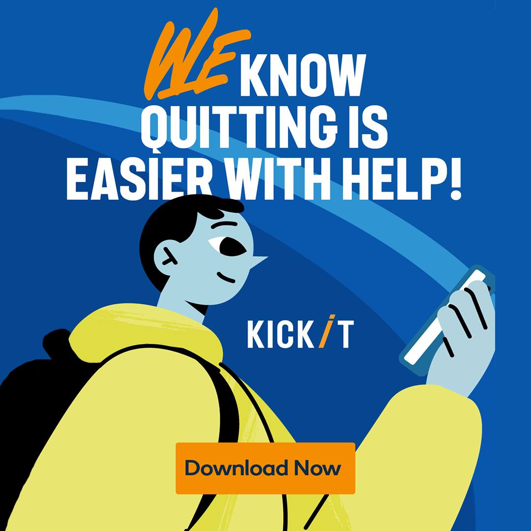 With @kickitca free app you can earn badges while you learn key concepts to boost your confidence and motivation. 
Download the Kick It: Quit Smoking | Vaping app today: kickitca.org/app

#QuitForGood #HealthyLifestyle #QuitNicotine