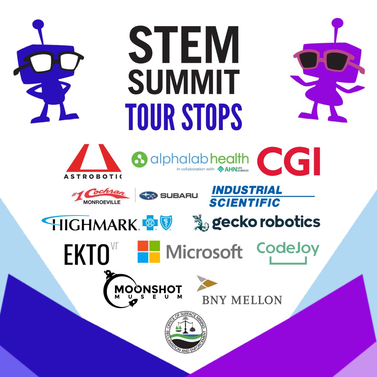 The 2024 STEM Summit will include an awesome array of tour stops that students in grades 8-12 will have the opportunity to visit! Learn more at pghtech.org/events/2024_ST…