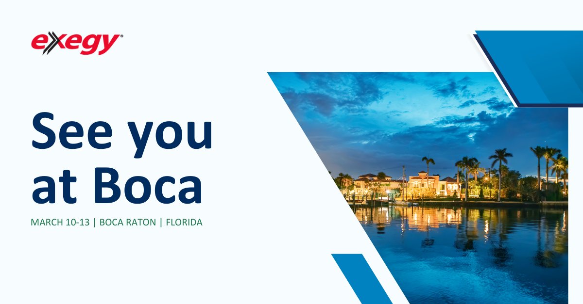 Stuck in your current trading strategy and looking for a way to execute with precision and speed? Exegy can help. We are working diligently to raise the status quo in market data solutions. Find an Exegy expert this week at Boca to discuss how we can partner together.  #FIABoca