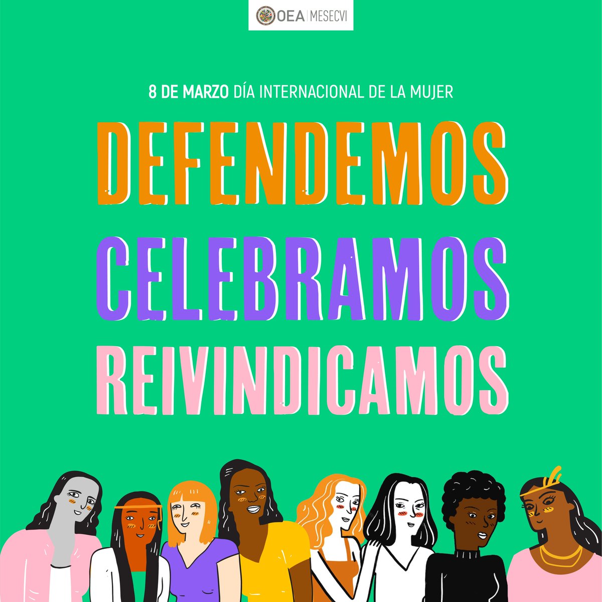 📣Los derechos de las mujeres se defienden, se celebran, se reivindican✊

Este #8M, a 30 años de la Convención de #BelémdoPará y el reconocimiento del derecho de todas a una vida libre de violencia💜, aceleremos los esfuerzos para erradicar la violencia contra la mujer.