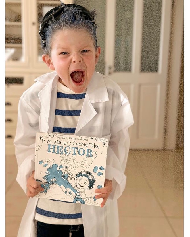 dm_mullan's tweet photo. First time any kid has dressed as one of our characters for world book day @Kirsteenart ! How brilliant does Cillian look as Hector?!    #WorldBookDay https://t.co/6pmmaJkPLI