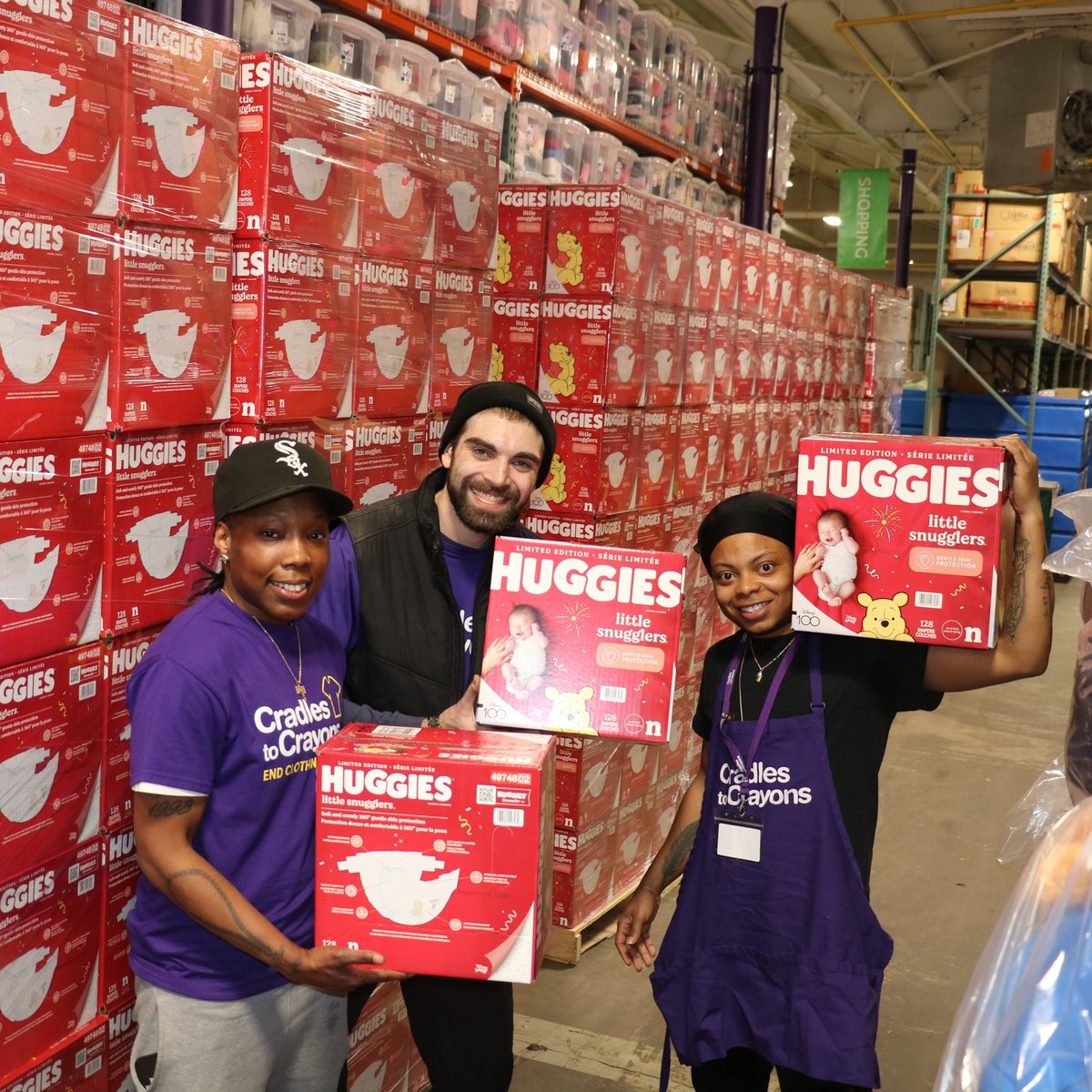 Cradles to Crayons Massachusetts (@c2cboston) on Twitter photo Thank you to <a href="/diapernetwork/">National Diaper Bank Network</a> and @huggies for your donation of more than 221,000 diapers! With this donation, we're supporting families across Massachusetts with the basic necessities they need to keep their babies clean, dry, and healthy.
#EndDiaperNeed #EndClothingInsecurity Thank you to <a href="/diapernetwork/">National Diaper Bank Network</a> and @huggies for your donation of more than 221,000 diapers! With this donation, we're supporting families across Massachusetts with the basic necessities they need to keep their babies clean, dry, and healthy.
#EndDiaperNeed #EndClothingInsecurity