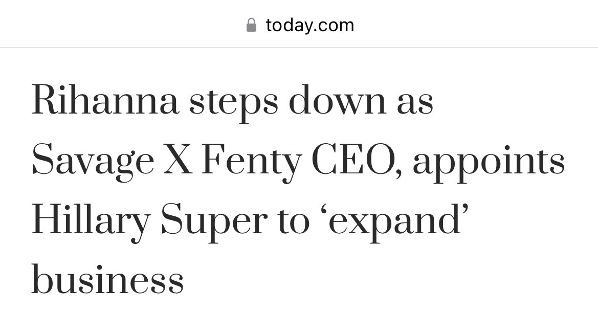 Rihanna Steps Down as Savage x Fenty CEO, Appoints Hillary Super