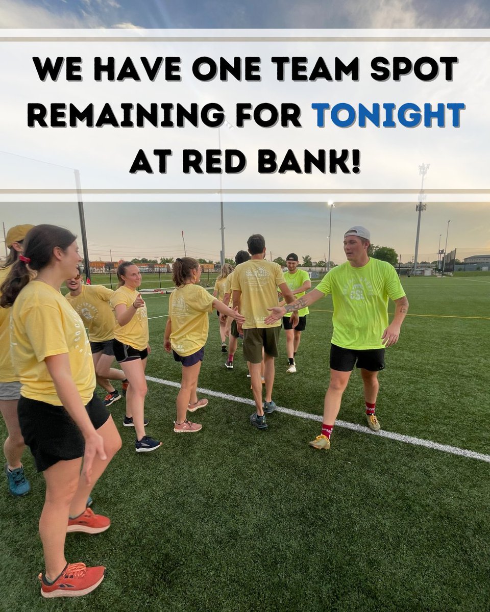 playchattsports's tweet photo. 🏃🏻‍♂️We need ONE TEAM for Kickball at Red Bank starting TONIGHT! Head to the link in the bio to sign up as soon as possible! https://t.co/zuW50hglO1