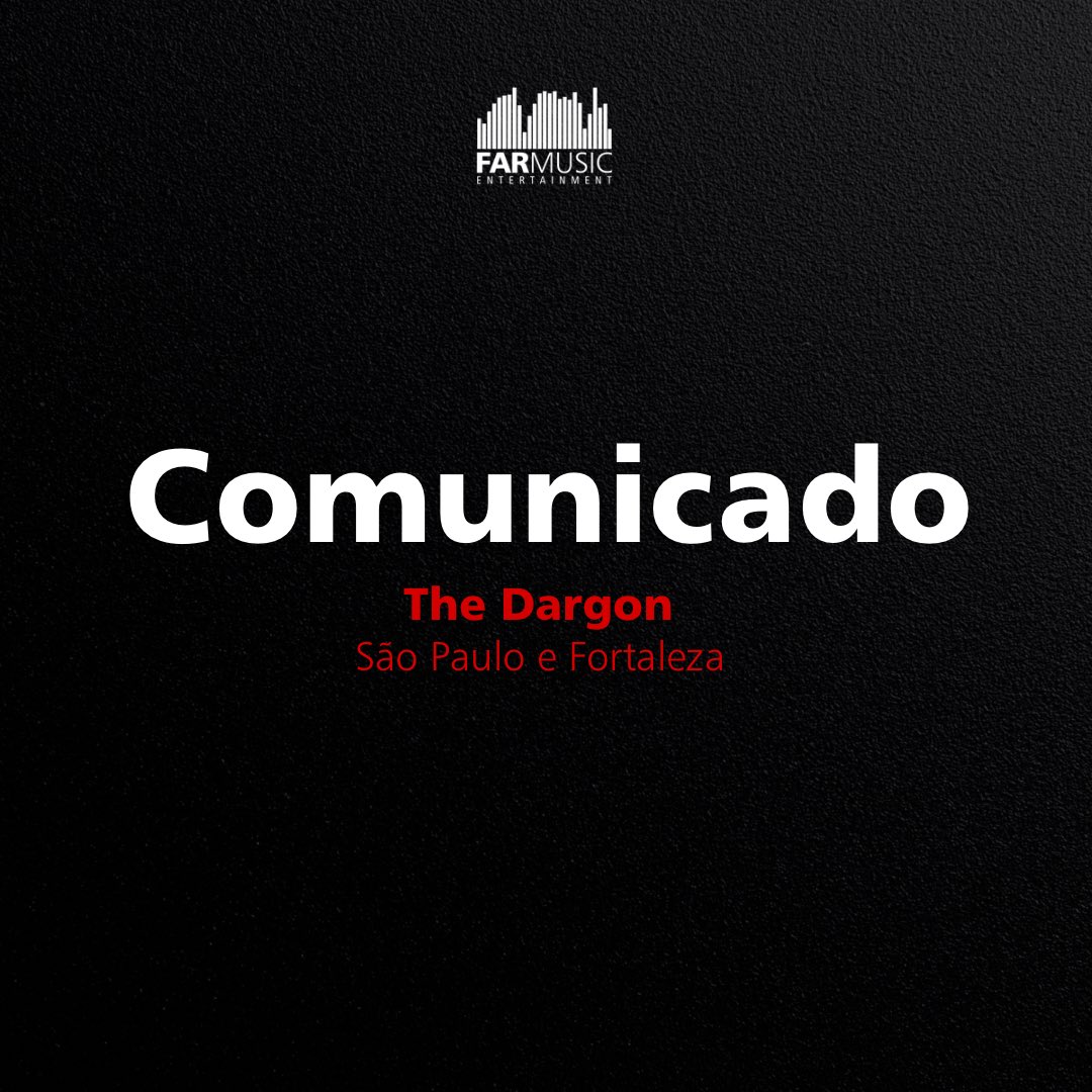 farmusicent's tweet photo. 🚫 Cancelamento do Evento "The Dargon".

Lamentamos informar que o evento "The Dargon" foi cancelado devido à falta de vendas. Apesar de todos os nossos esforços e das colaborações envolvendo a divulgação e o tempo que as vendas estão abertas, não alcançamos o número necessário de ingressos vendidos para viabilizar o evento.

É com grande tristeza que tomamos essa decisão após muitas conversas e reflexões entre  empresas envolvidas. Reconhecemos o tempo e energia dedicados por todos, e lamentamos profundamente qualquer inconveniente causado.

❕Os reembolsos poderão ser solicitados através da Clube do Ingresso a partir do dia 15/04 através deste link: 
https://t.co/LKWFXZ7Vcp

Agradecemos imensamente a compreensão de todos. Estamos disponíveis para quaisquer dúvidas ou esclarecimentos adicionais.

- FarMusic