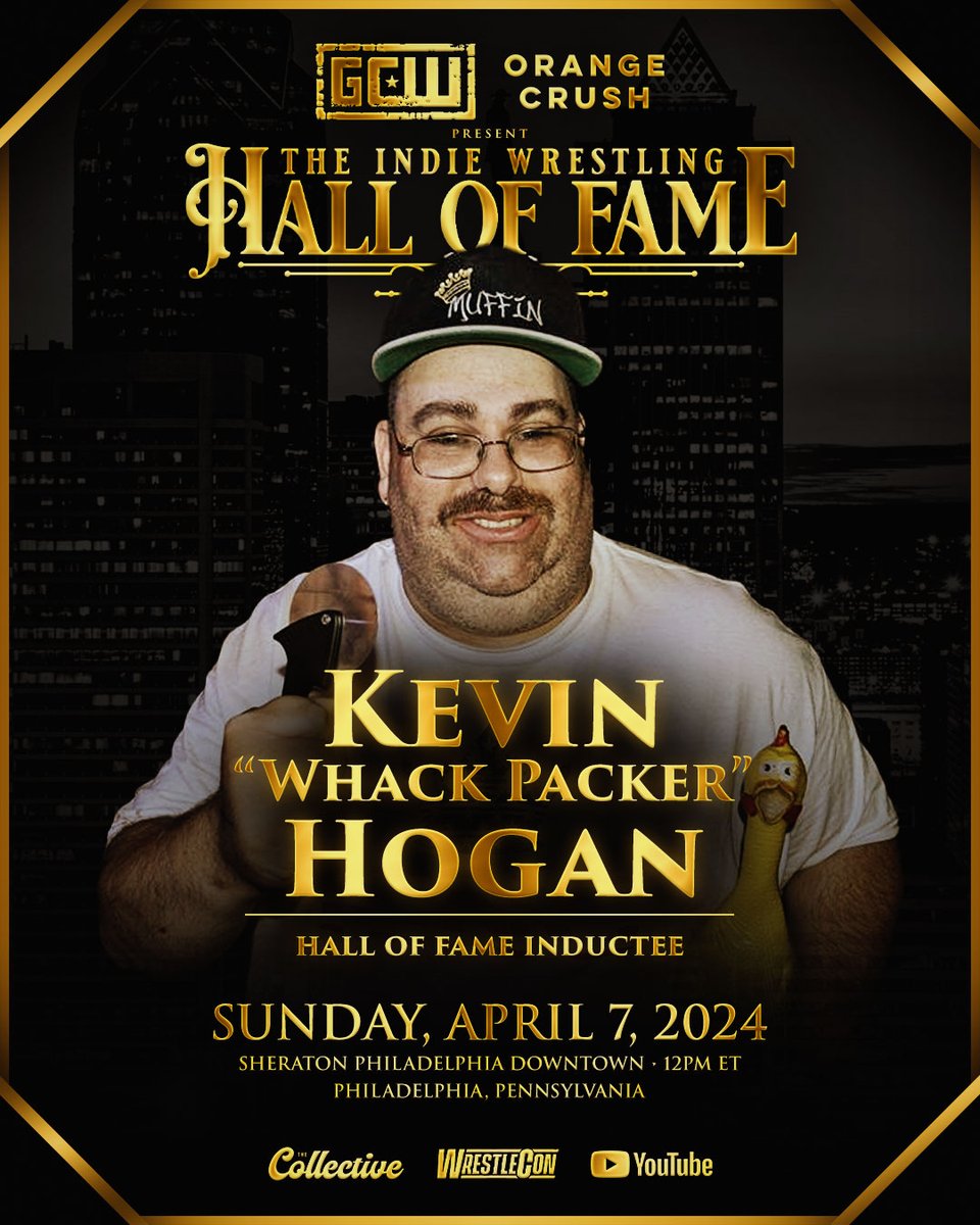 GCWrestling_'s tweet photo. *Indie HoF Update*

Inductee #3 for the Class of 2024:
KEVIN "WHACK PACKER" HOGAN

Also Announced:
TRENT ACID
THE BRISCOES

The 2024 #IndieHoF Ceremony takes place on Sunday 4/7 at Noon in Philadelphia and will stream LIVE &amp; FREE on Youtube!

Get Tix:
https://t.co/EZnfwCxQHj https://t.co/BHOXA9RY4o