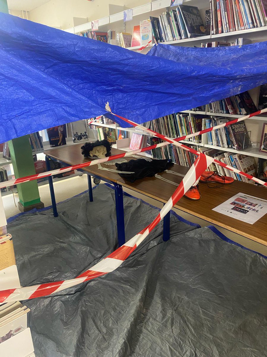 EWSacademy_'s tweet photo. As part of World Book Day students on South Campus took part in a murder mystery scavenger hunt in the Library. ๐ #WBD24 #TeamEWS #EWSLibrary #TheEWSway https://t.co/pjuOJsu8nx