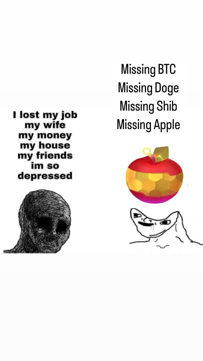 Who need a hug???
#BTC #Doge #Shib #Apple