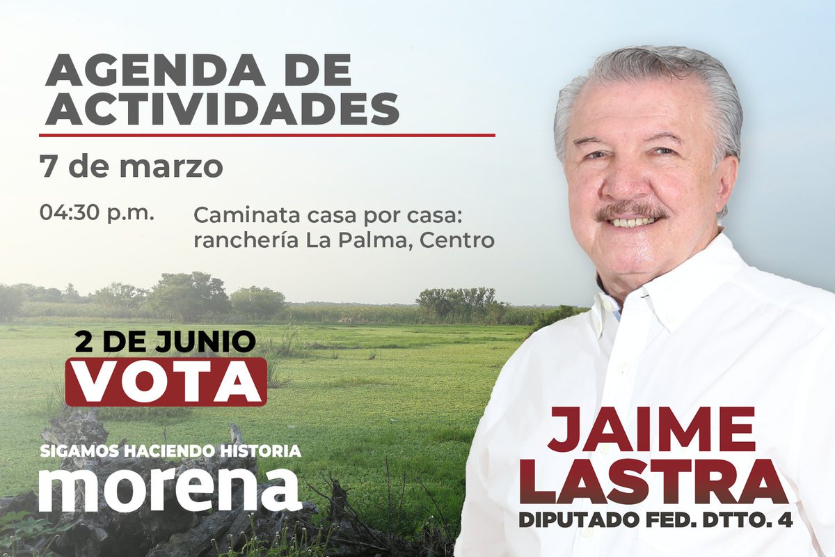 JaimeLastra_'s tweet photo. Será una tarde intensa de caminata con amigas y amigos de la ranchería La Palma. En el #CuartoDistrito ¡vamos por la consolidación de la #CuartaTransformación! Vota #TodoMorena https://t.co/ahci2kd3nb