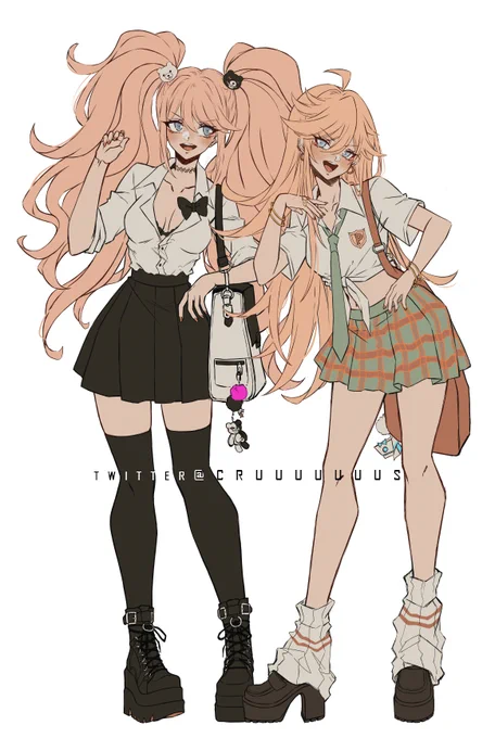 Celes &amp; Junko x Panty &amp; Stocking classmates AU  