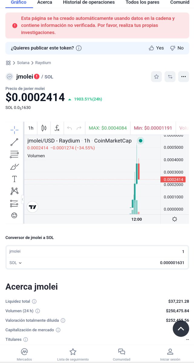 tylerwolfx's tweet photo. La crypto Argentina estΓ‘ muy loca por #Jmolei π. https://t.co/ZCNhPma8az