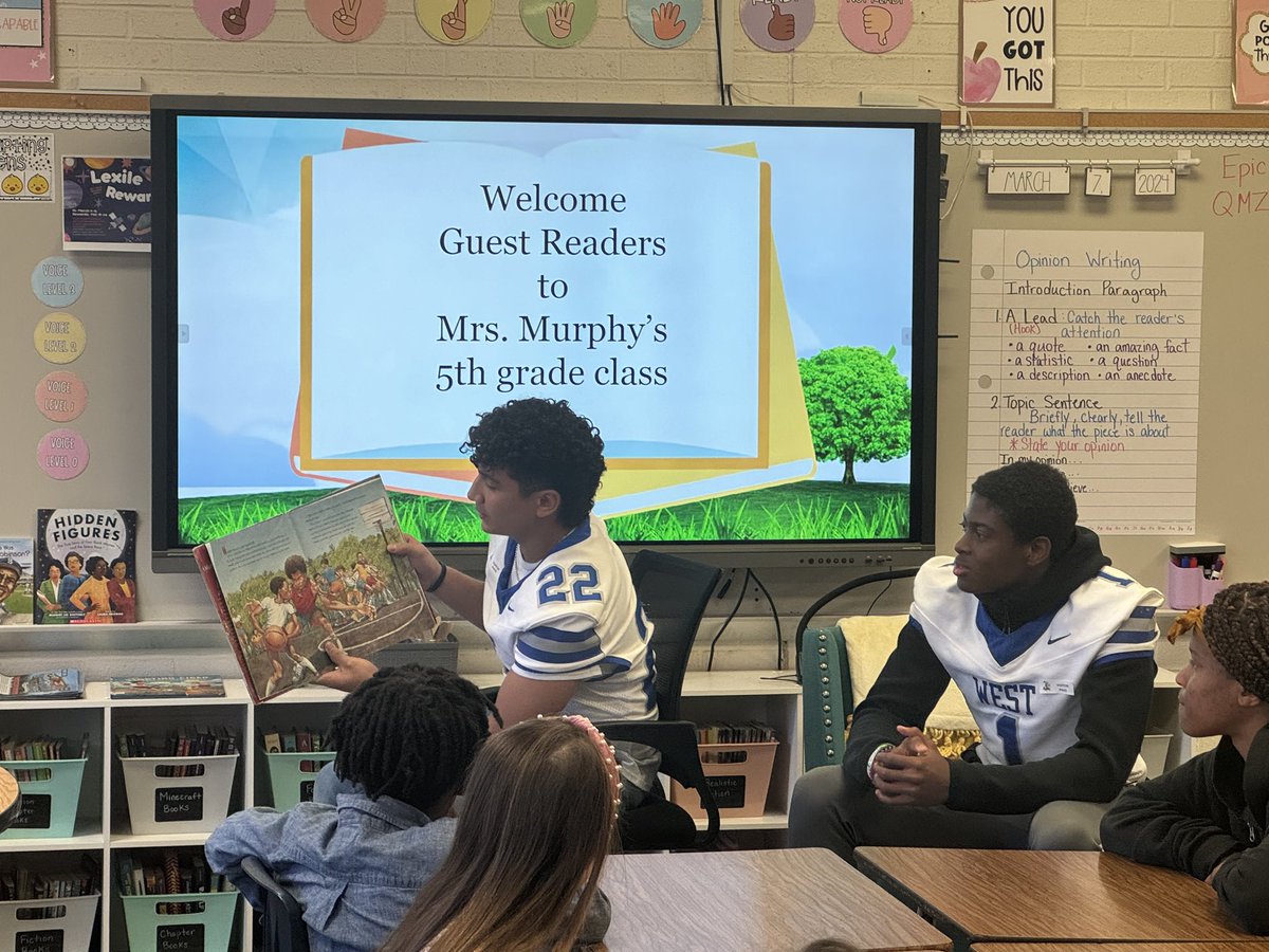 A big s/o to two of our upcoming seniors for going to Mrs. Murphy’s classroom at Northwest Laurens Elementary School. Today they were guest readers for her Read Across America week activities. Thank you guys for your willingness to be role models and serve others today.