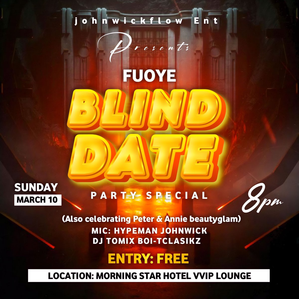 FUOYE BLIND DATE THIS SUNDAY 🔥

Join group for more info 👇
fuoye connect 🌎🌎  chat.whatsapp.com/IBN43LXKj1S10o…

( Buju Davido Ayra Starr peruzzi tife )