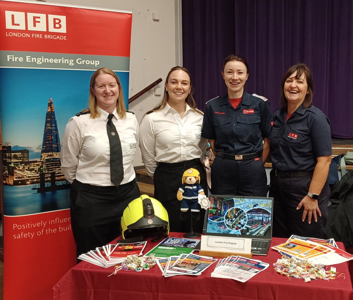 Great to be at @Chis_and_Sid careers evening representing @LondonFire Fire Cadets, and Fire Engineering #CareersWeek