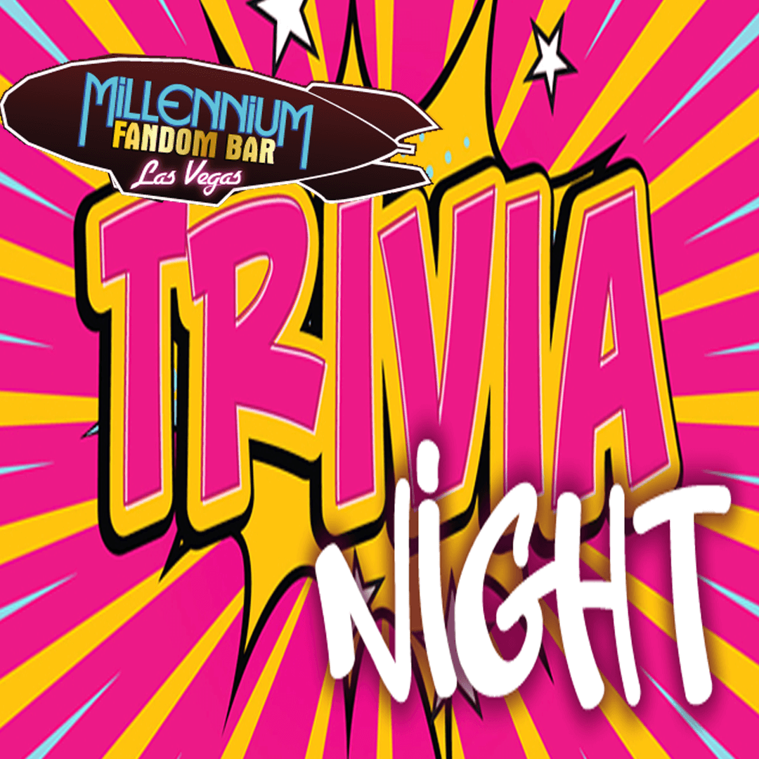 FandomBarLV's tweet photo. https://t.co/mRjHI5E9If
Wed 03/13 8pm #FandomTrivia with @80sRetroRewind 
#Fandom #FandomBar #FandomBarVegas #Cosplay #CosplayBar #LasVegas #MillenniumFandomBar #Cocktails #Mocktails #Geeks #Nerds #MFBLV #quiz #pubtrivia #PopCulture #trivia #trivianight #The80s #80s #80sRevival https://t.co/k38tm82Qoj
