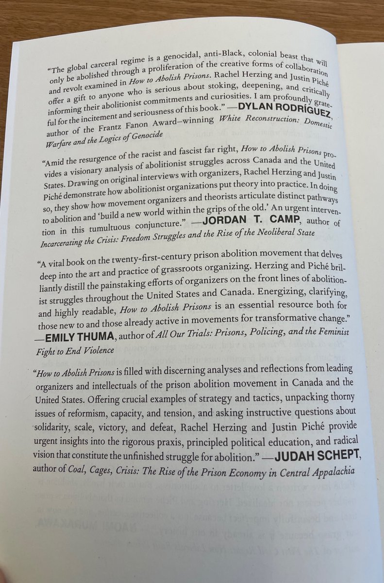 JustinPicheh's tweet photo. 1/2 Almost a decade in the making... now #HowToAbolishPrisons published by @haymarketbooks  is in my hands &amp; hopefully it'll also be in yours on April 9th!

Consider pre-ordering your copy today at:
https://t.co/6jBaJE7kPJ https://t.co/3dgrgVPonu