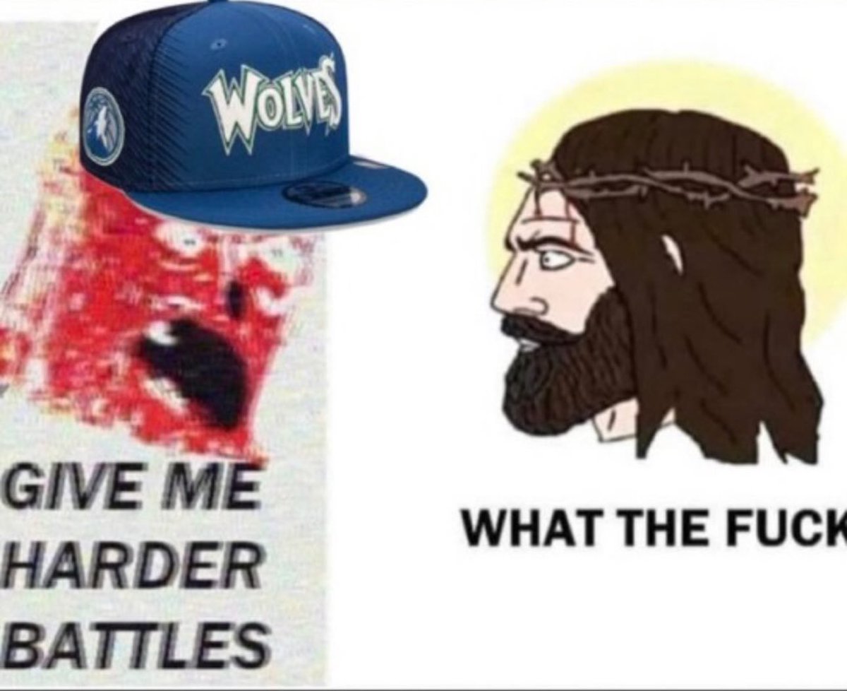 Twolves_Memes's tweet photo. They thought the KAT injury would faze us. Wolves fans are used to hardships. Naz Reid it’s your time to shine https://t.co/fiojGuW6iE