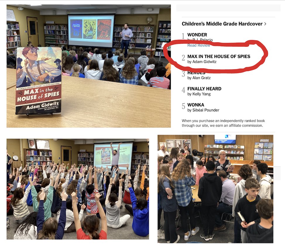 Thank you @AdamGidwitz (that's ADAM GIDWITZ) & @AndersonsBkshp for the fun, inspiring and smart visit with @RooseveltLLC 6th graders #D90RMS #D90Learns