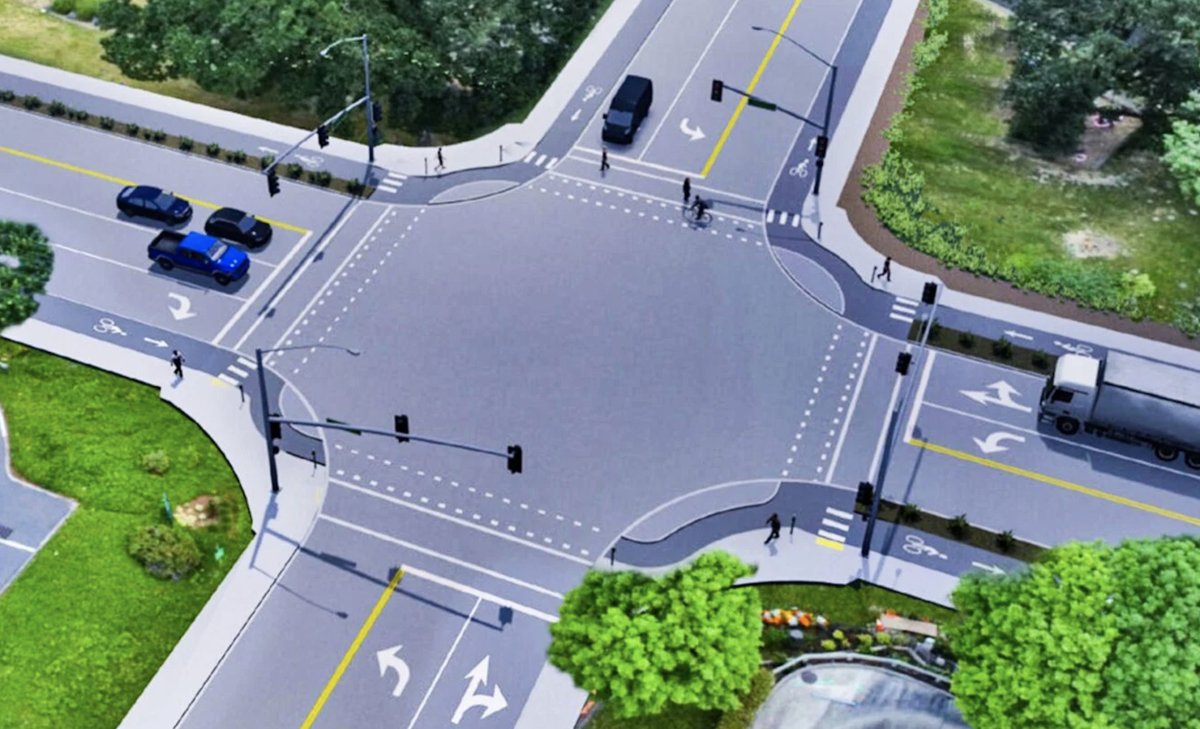 ODOT will build protected intersection to boost bicycling safety in West Linn! - cyclefans.com/index.php/blog… - Join CycleFans Today 👉 cyclefans.com/login - - #cycling #ODOT #oregon #biking #cyclingtips #cyclinglife #bicycle #cyclefans #bicycles #bicyclelove #bikelane