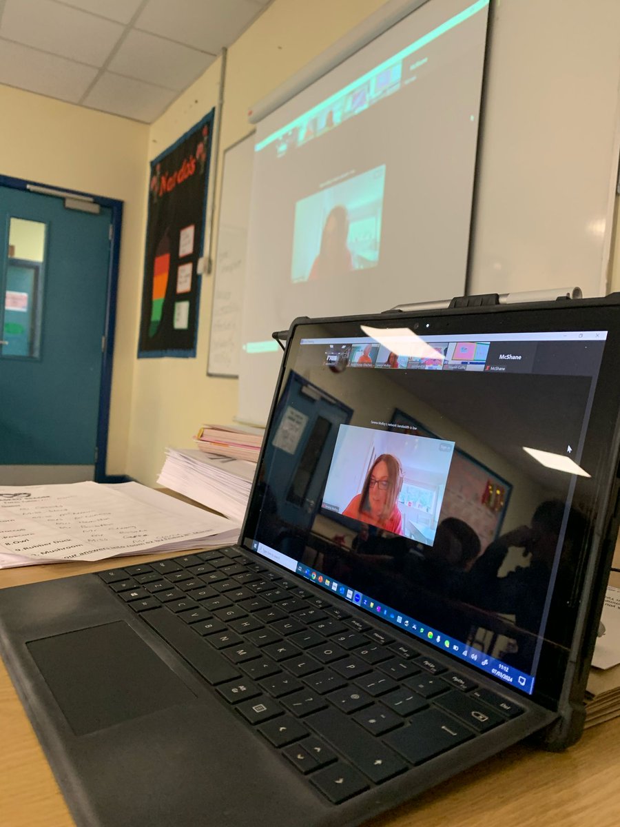 MaloneCollege's tweet photo. Several KS3 English classes had the fantastic opportunity of receiving a virtual visit from Serena Molloy, author of ‘Wider Than the Sea’ as part of our World Book Day celebrations. Thank you @happy_scribbler @MaloneEnglish #WorldBookDay2024 https://t.co/dbEVTiJca9